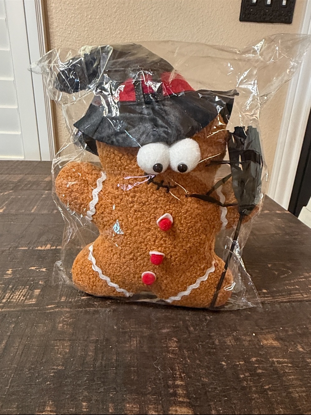Stuffed Halloween Gingerbread Man Witch